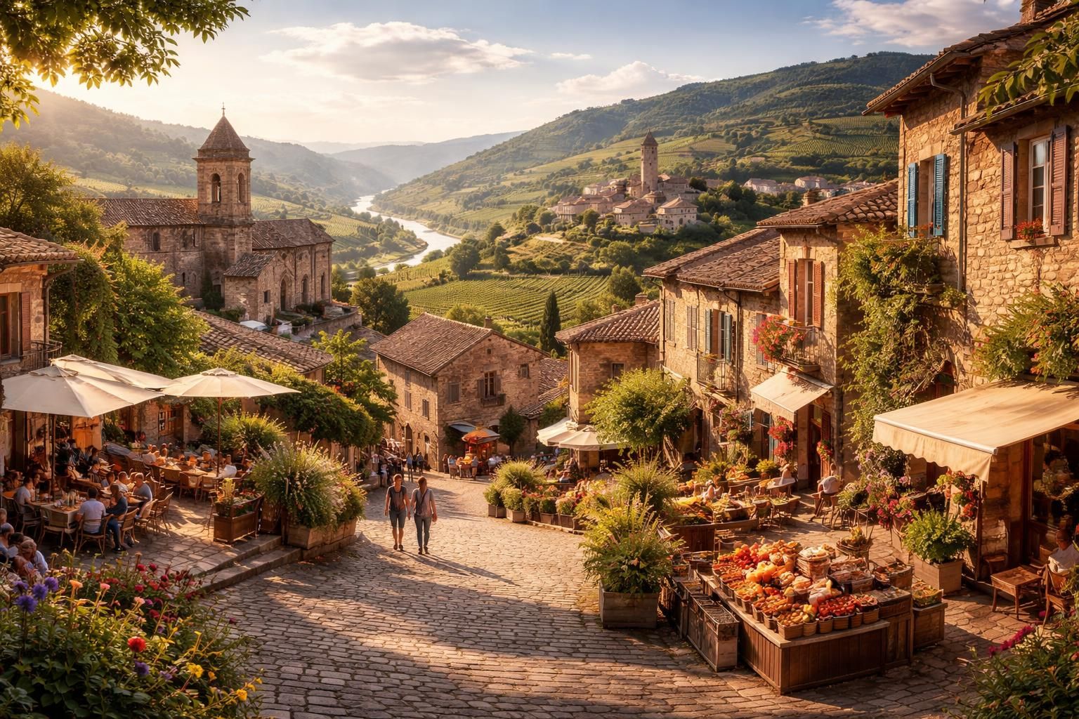 explorez les plus beaux villages autour de lyon pour un week-end inoubliable alliant charme, gastronomie et nature.