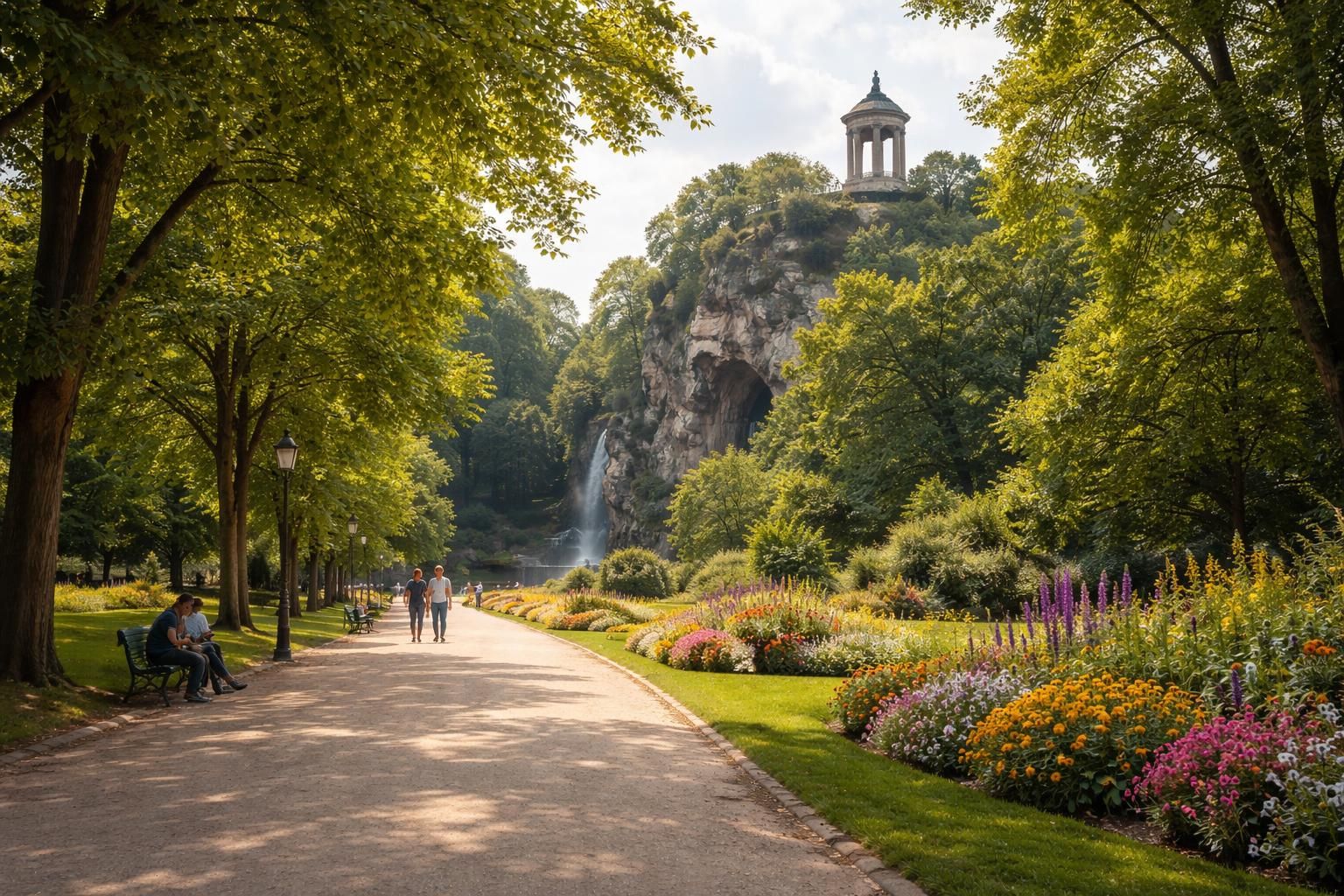 consultez les horaires des buttes chaumont 75019 à paris pour organiser votre visite facilement et profiter pleinement de ce parc emblématique sans stress.