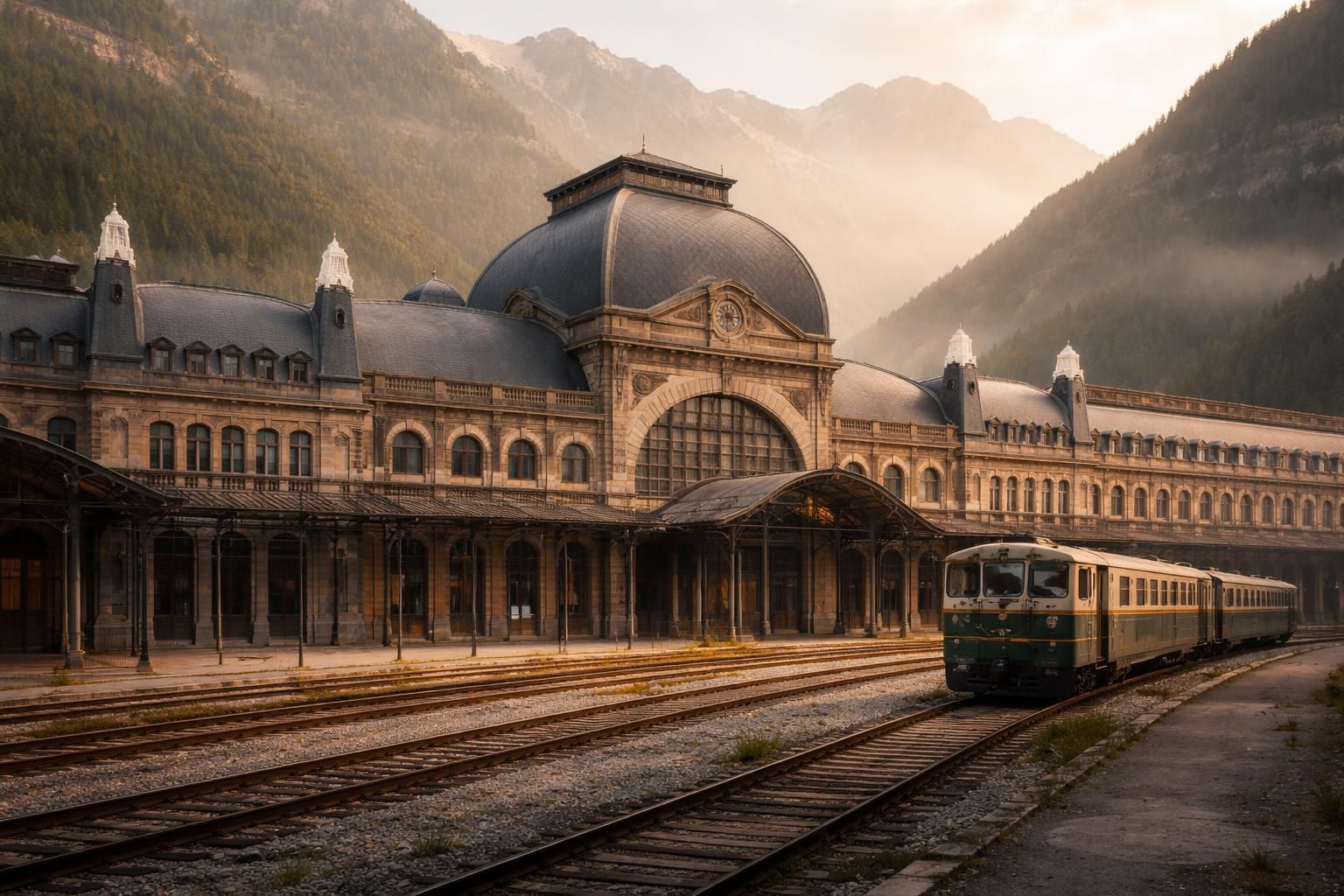 plongez dans l'histoire captivante de la gare de canfranc en espagne, un site emblématique chargé de mystères et d'architectures uniques.