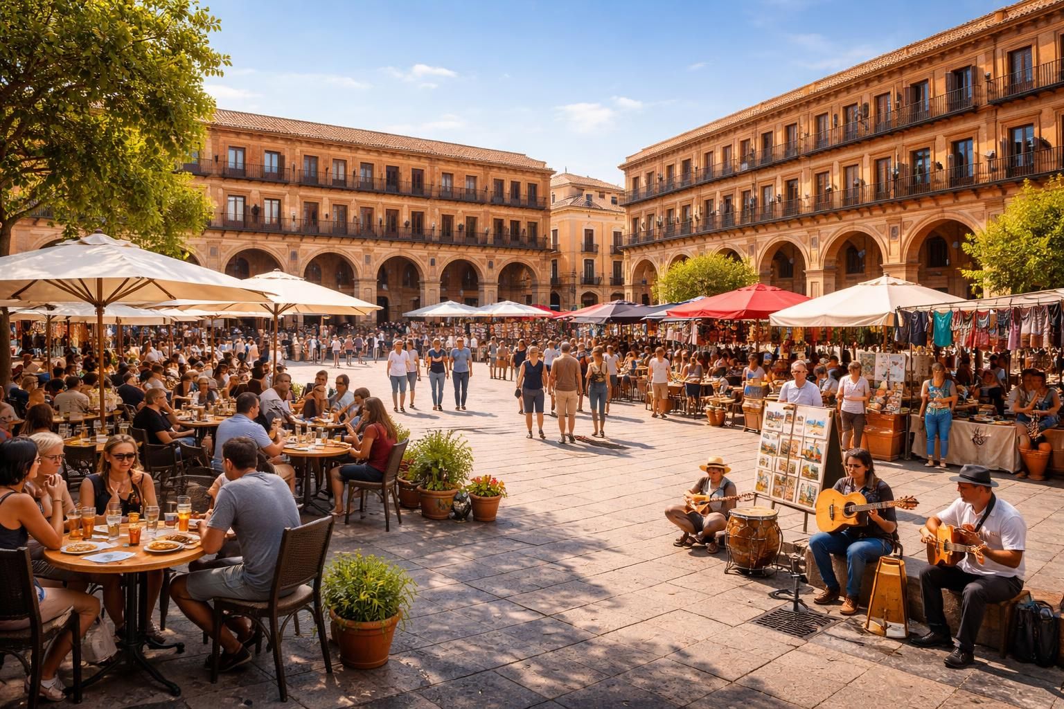 découvrez les activités incontournables à ne pas manquer sur la place de la corredera, un lieu animé et chargé d'histoire au cœur de la ville.