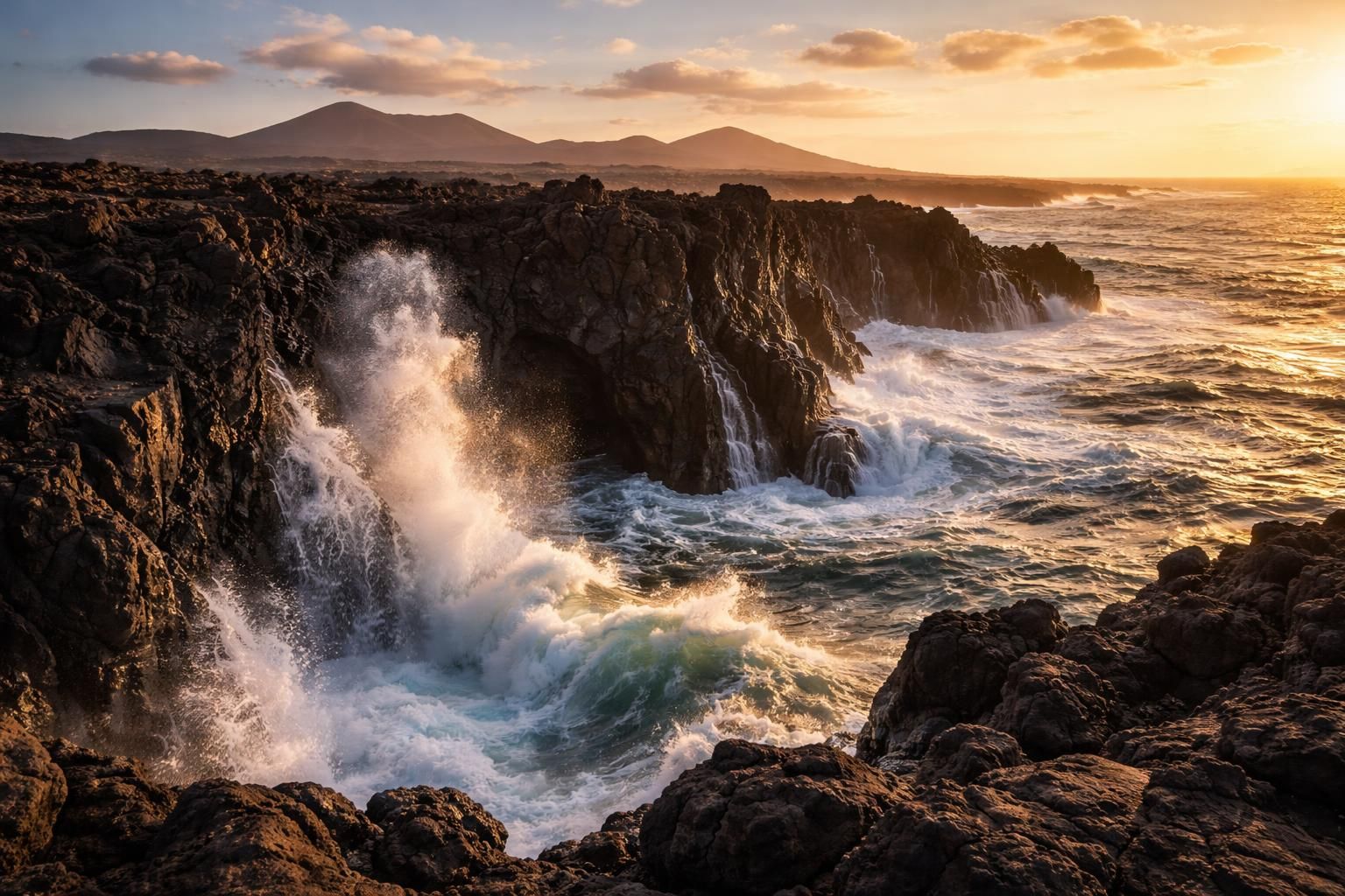 découvrez los hervideros à lanzarote, un site naturel spectaculaire où la mer rencontre la lave, offrant des paysages époustouflants parfaits pour les passionnés de photographie.