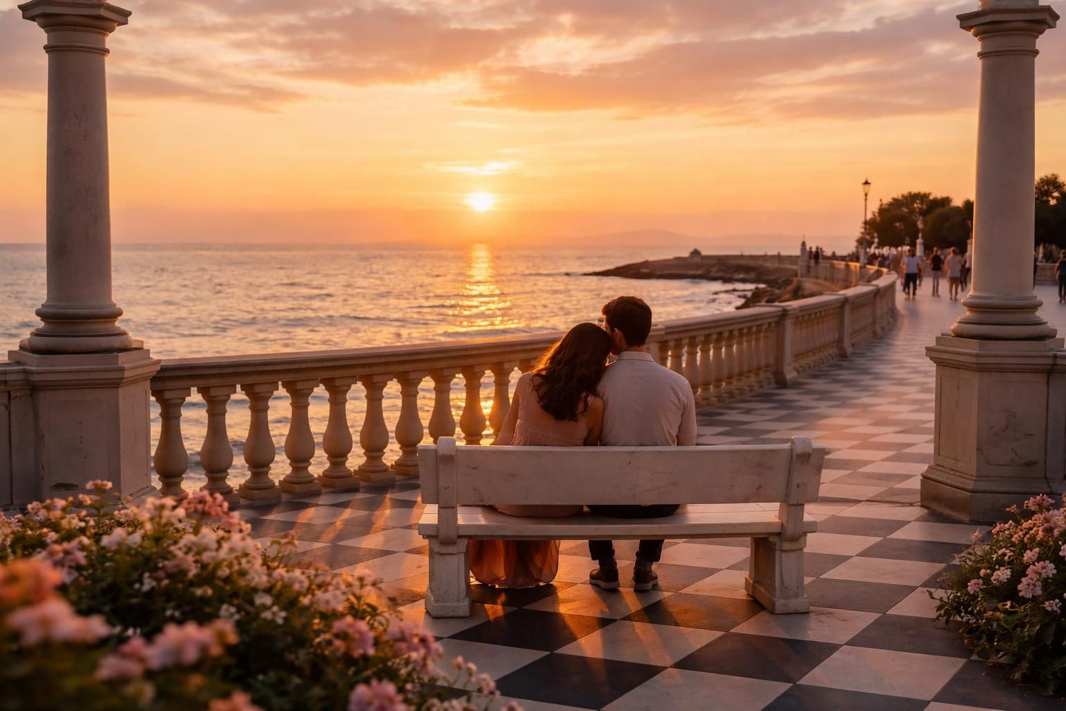 découvrez la terrazza mascagni, un lieu idyllique en bord de mer, parfait pour les amoureux souhaitant partager des moments romantiques inoubliables.