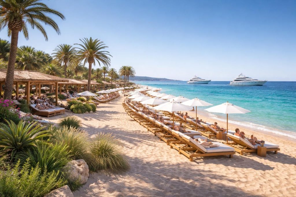 estimez facilement le prix d'une plage privée à pampelonne pour planifier votre prochaine escapade inoubliable au bord de la mer.
