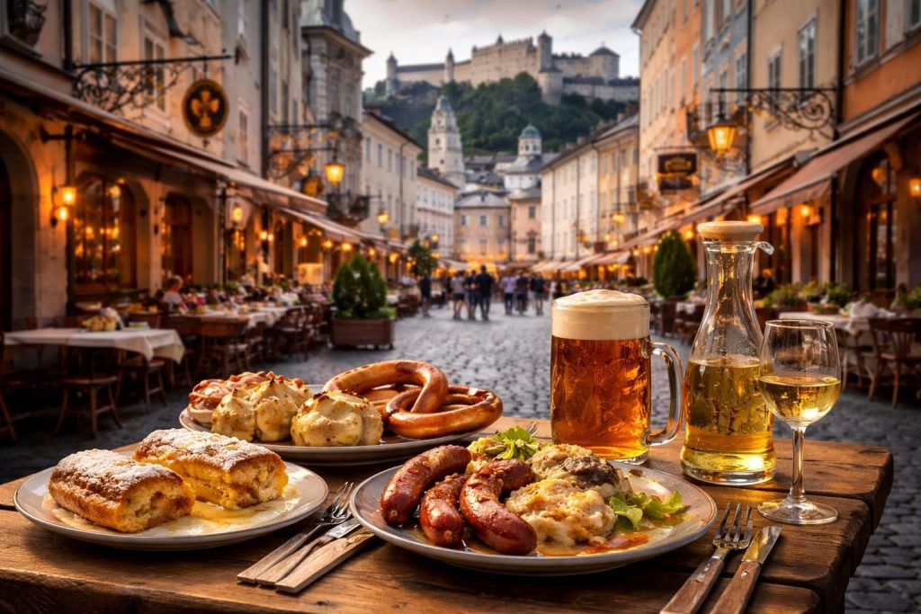 découvrez la gastronomie authentique de la vieille ville de salzbourg, un véritable festin pour vos papilles alliant traditions locales et saveurs uniques.