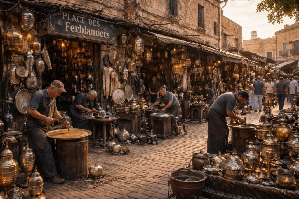 découvrez la place des ferblantiers et immergez-vous dans l'artisanat traditionnel, entre histoire et savoir-faire authentique.